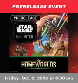 Misc Star Wars Unlimited: Homeworlds Prerelease (Oct 2, 2026 at 6:30 pm)