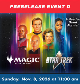Wizards of the Coast MTG Star Trek Prerelease 2HG EVENT D (SUN, Nov. 8, 2026 at  11:00 AM)