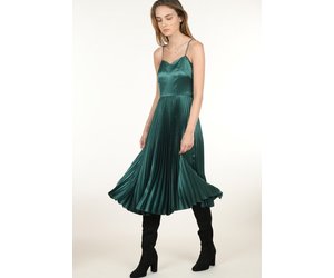Whistles satin on sale pleated dress