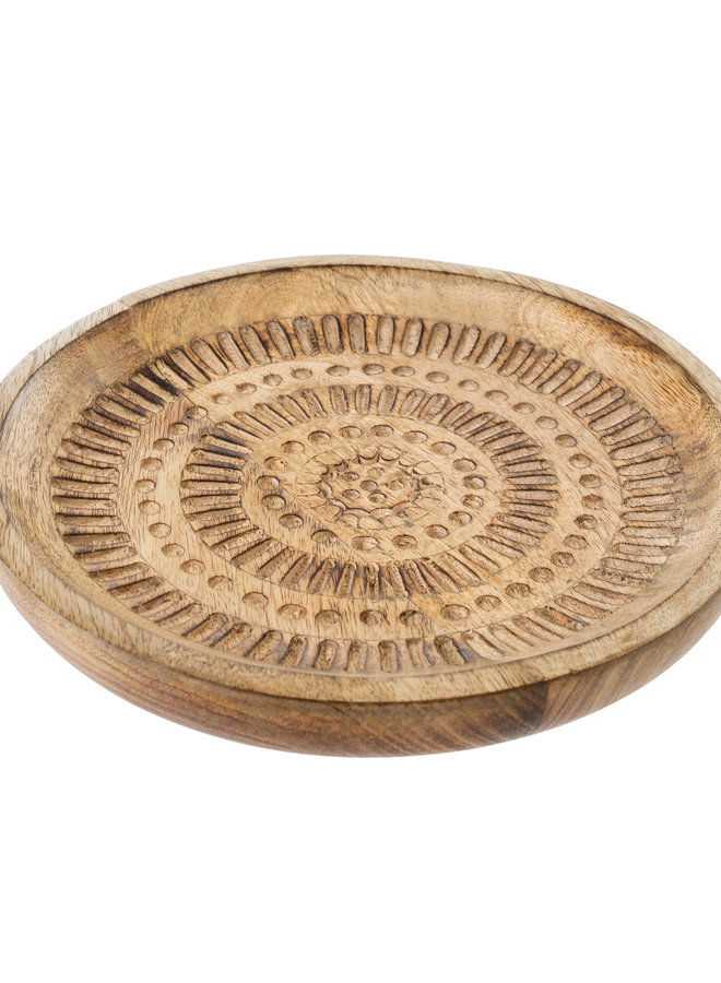 Bali Carved Plate