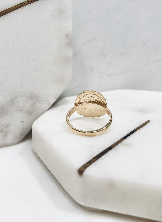 Lotus gold shop ring