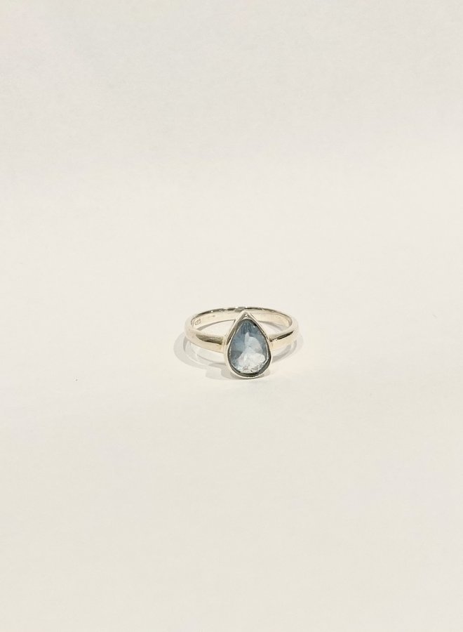 Small Pear Ring - Silver