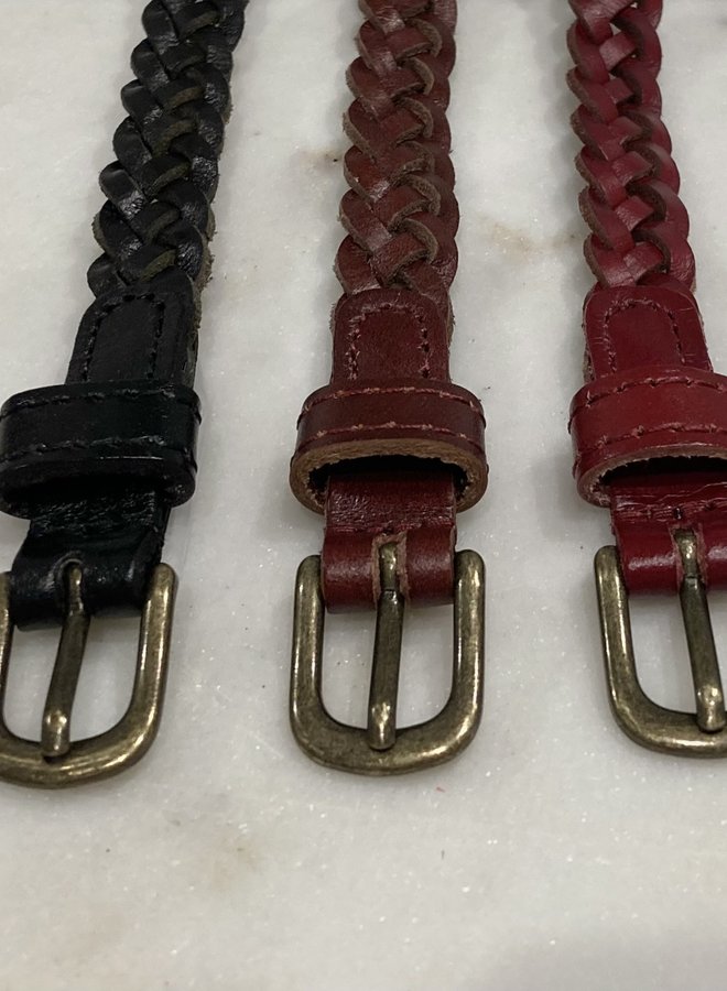  Mens Braided Leather Belt