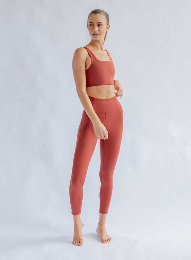 Compressive High Rise Legging - Sedona