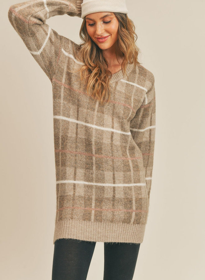 Autumn Plaid Sweater