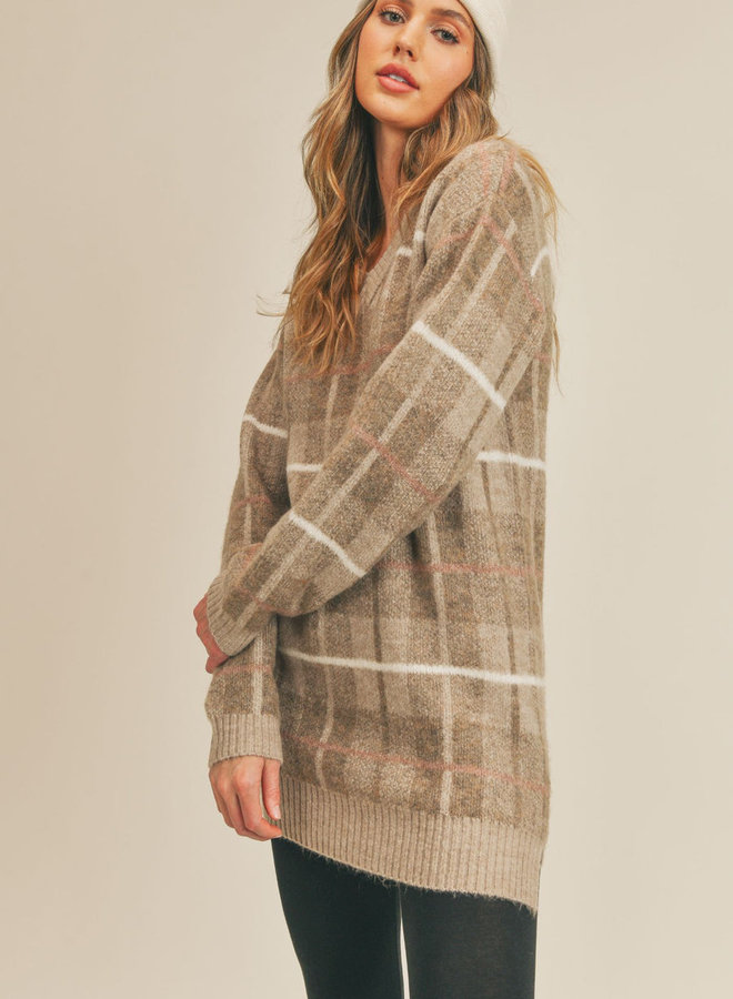 Autumn Plaid Sweater