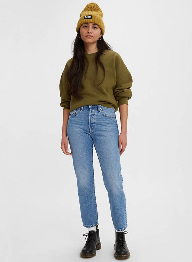 Levi's- 501 Crop - Medium Indigo Worn In - - Archer + Arrow