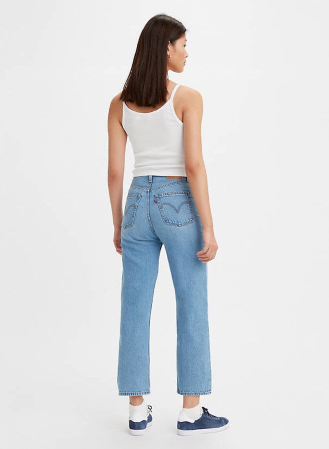 Levi's super high rise ribcage straight ankle jean in light wash