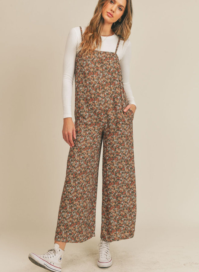 Garden Gal Jumpsuit - Olive