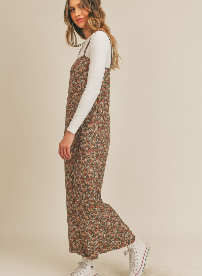Garden Gal Jumpsuit - Olive