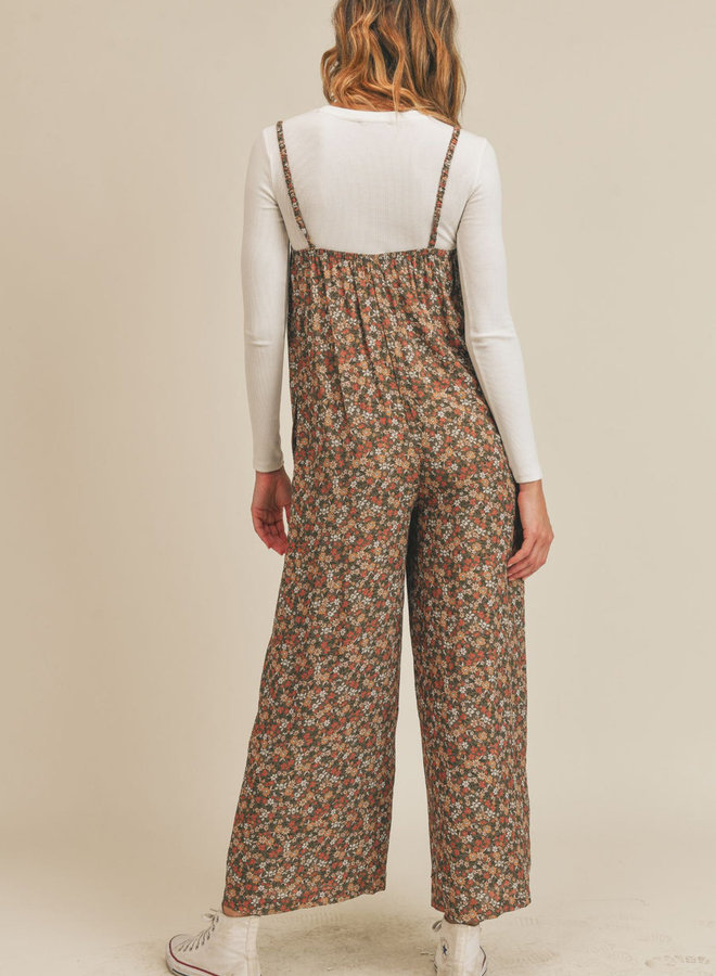 Garden Gal Jumpsuit - Olive