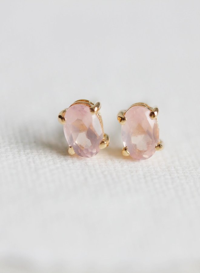 Ava Rose Quartz Stud