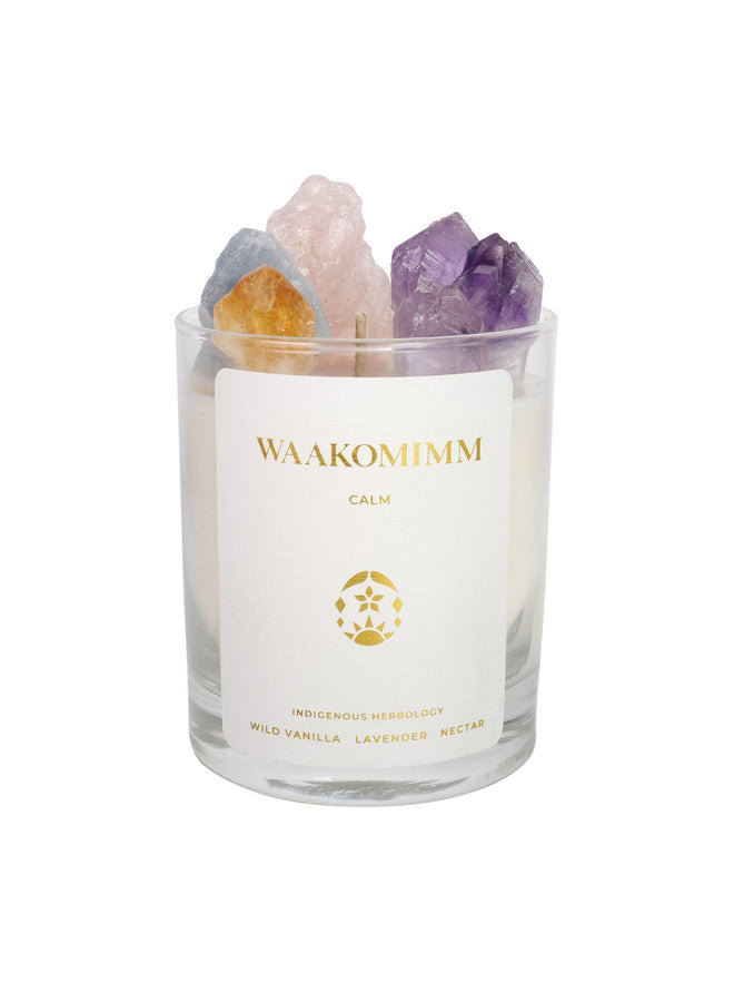 W A A K O M I M M // Calm Crystal Candle