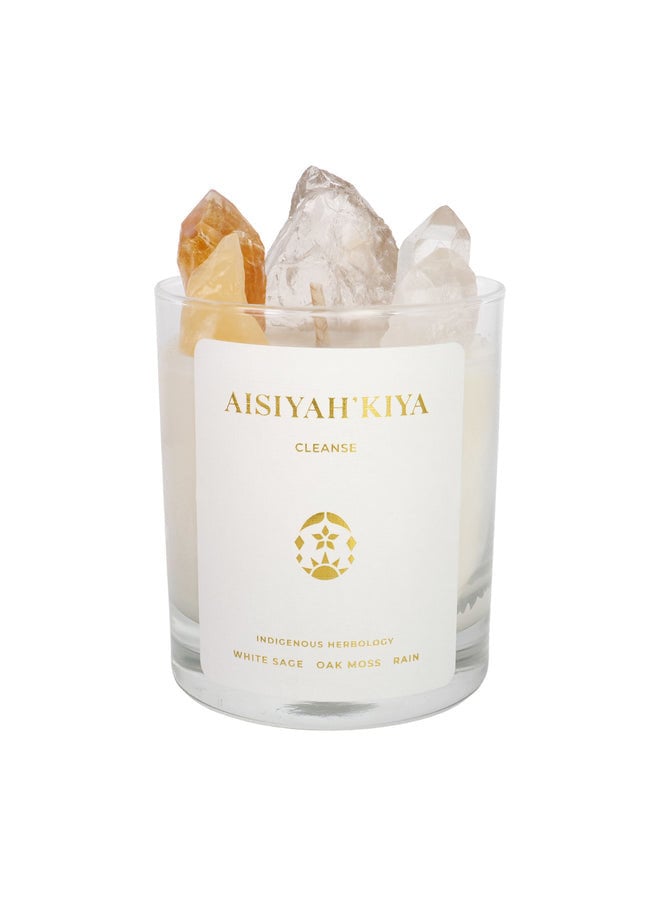 A  I  S  I  Y  A  H  ‘  K  I  Y  A  // Cleanse Crystal Candle