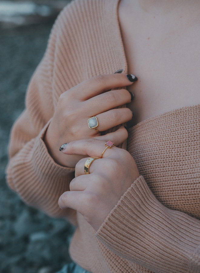 Cushion Gem Ring