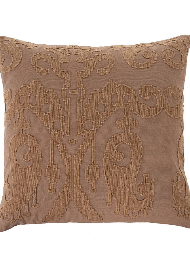 Embroidered Ikat Pillow