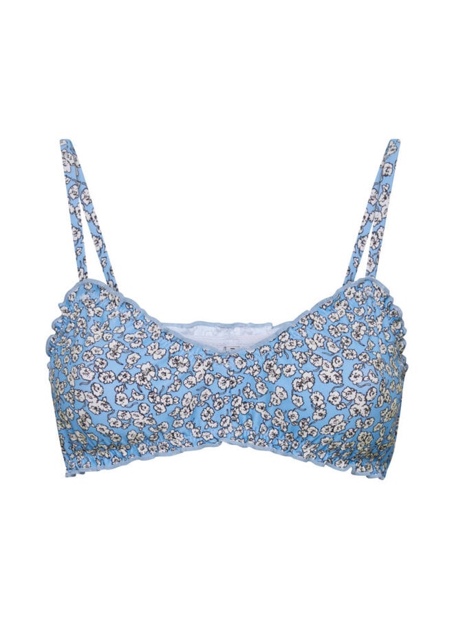 Abigail Bikini Top - Blue Floral