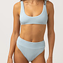 Isla Rib Crop - Cool Blue