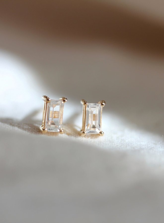 Marlowe Stud - White Topaz