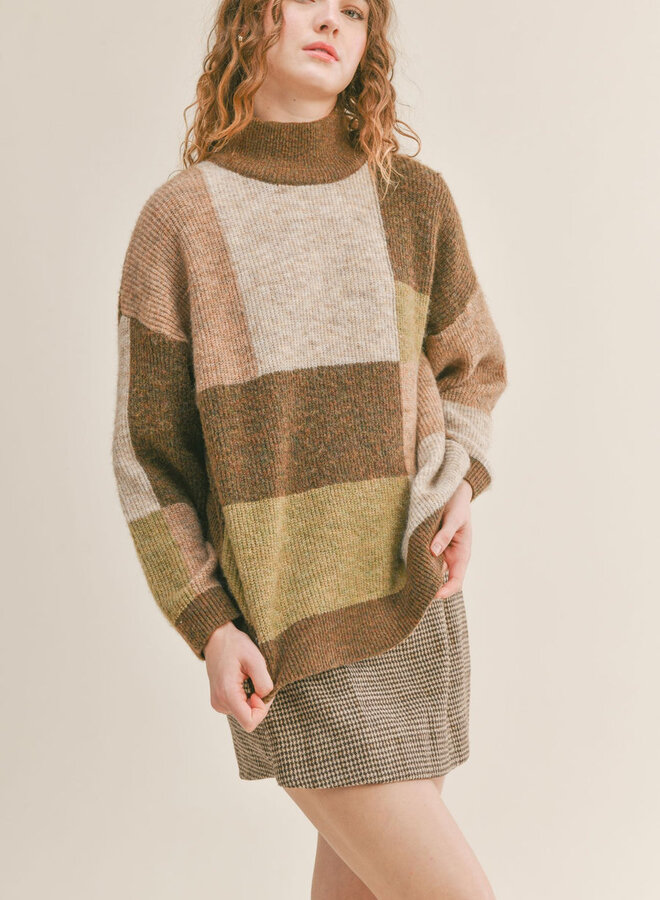 native jacquard pullover｜M｜BRN｜knit wear｜någonstans official online store