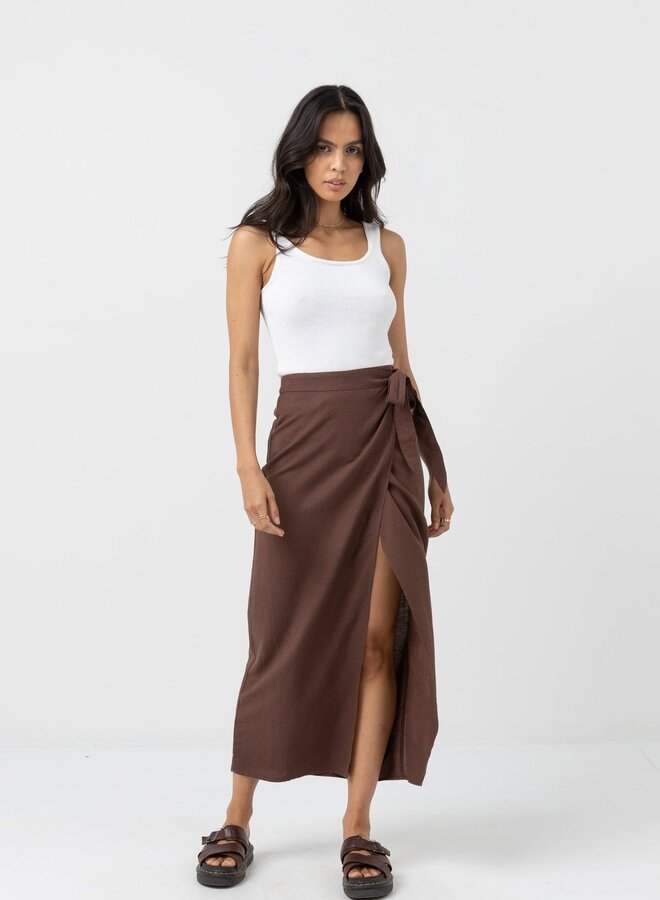 Lucinda Maxi Skirt - Chocolate