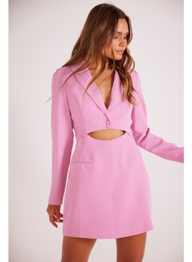 Allie Blazer Dress - Pink