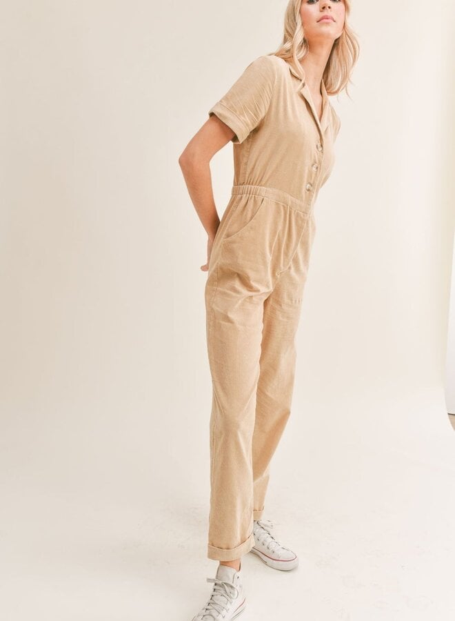 Sage Utility Jumpsuit