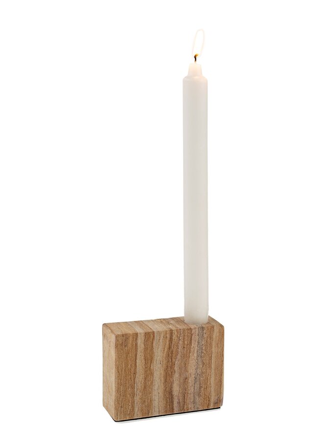 Cubic Candleholder - Sandstone