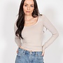 Scoop Neck LS Tee - Oyster