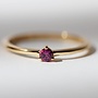 Tiny Pink Garnet Stacker