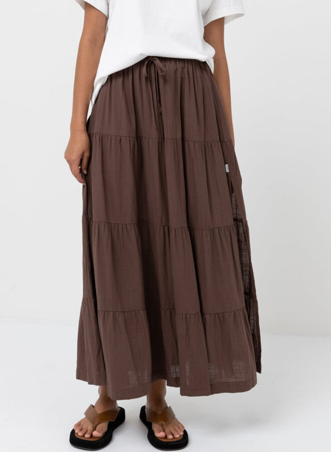 Classic Tiered Maxi Skirt