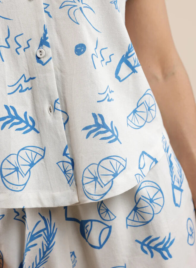 Citrus Splash Button Up