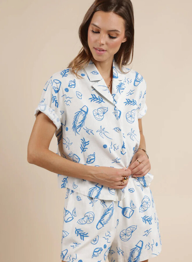 Citrus Splash Button Up