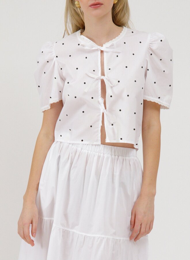 Poplin Tie Top