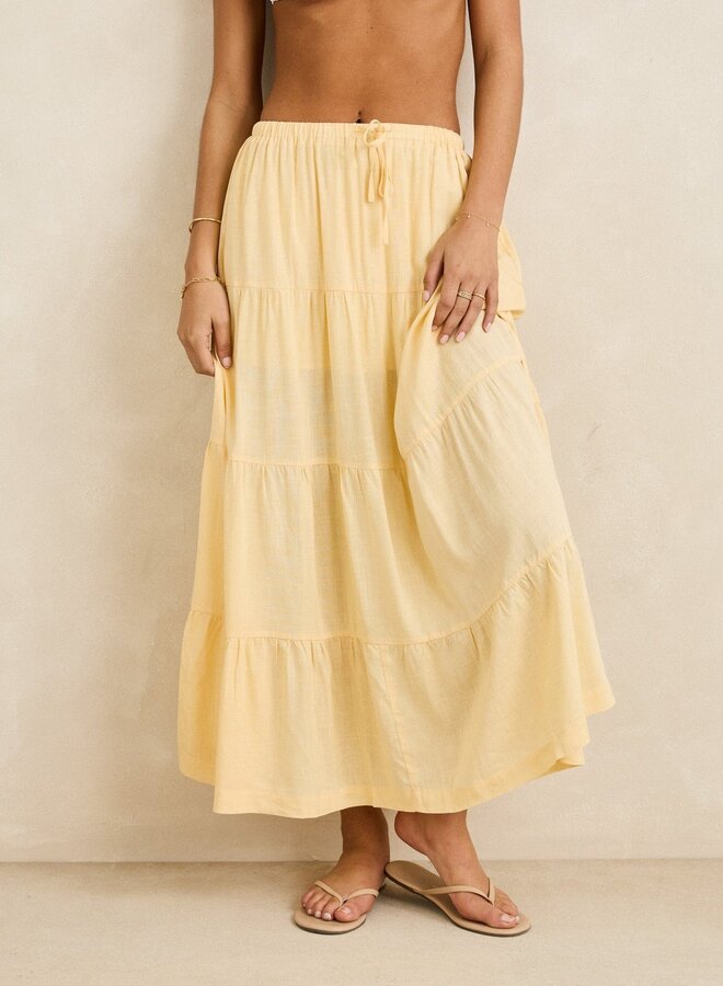 Classic Tiered Maxi Skirt