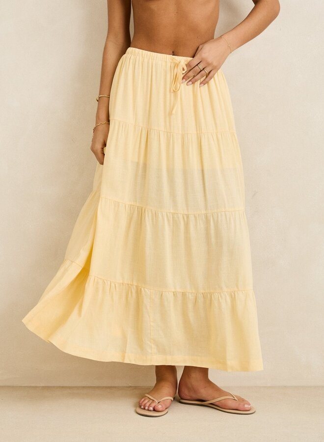 Classic Tiered Maxi Skirt