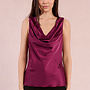 Jean Satin Cowl Top