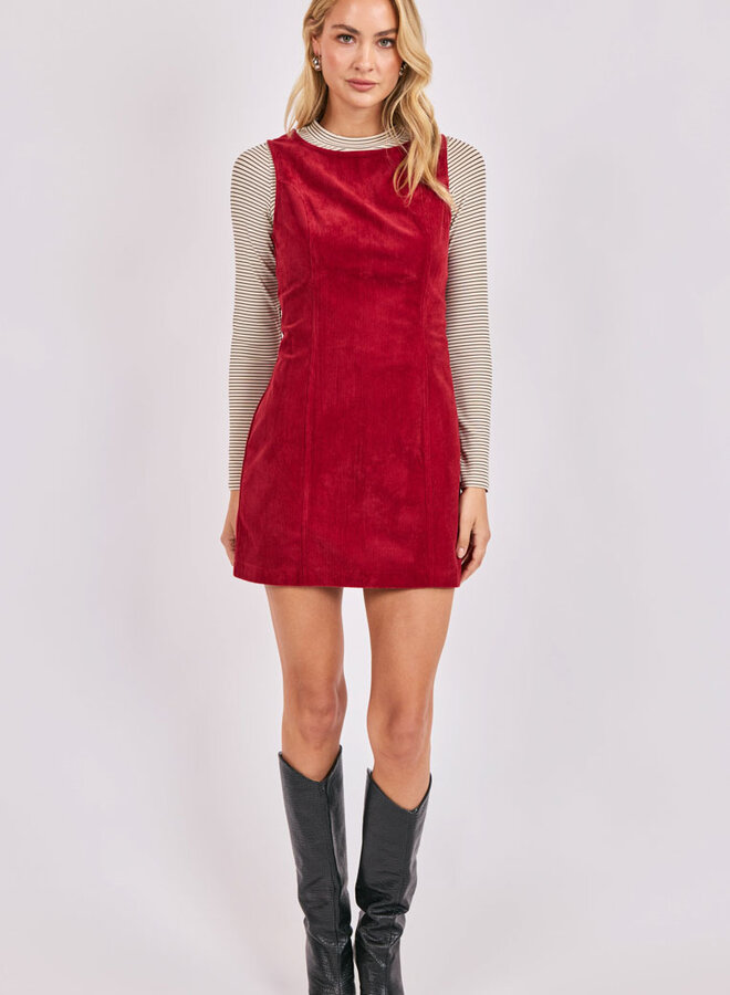 Sadie & Sage - Sky Bar Corduroy Mod Dress -