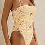 Rhythm  - Wildflower Scrunched Side One Piece -