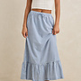 Lola Check Tiered Maxi Skirt