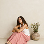 Kirra Check Tiered Maxi Skirt