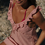Lola Check Ruffle Mini Dress