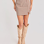 Mustang Gingham Mini Skirt