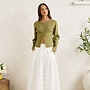 Solene Ruffle MidiSkirt