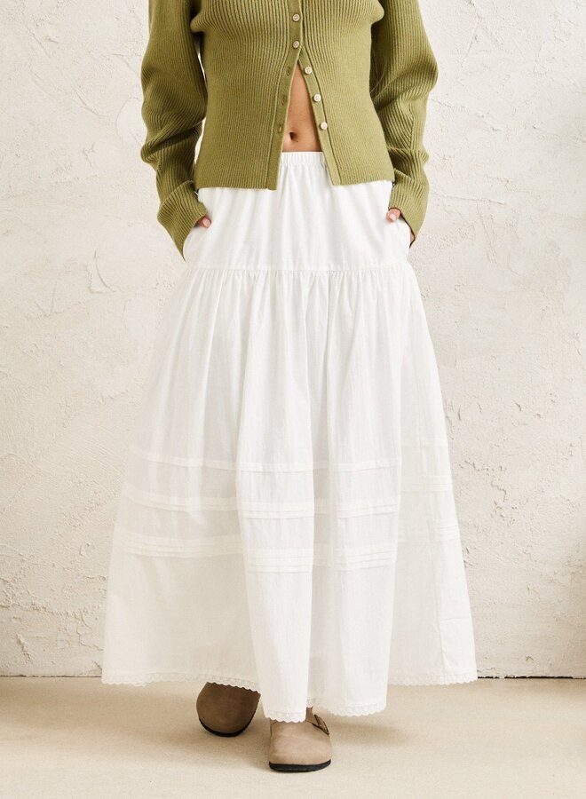 Solene Ruffle MidiSkirt