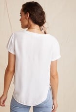 Bella Dahl v neck tee white