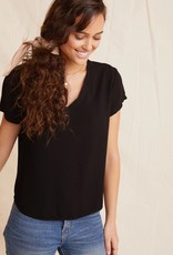 Bella Dahl v neck tee black