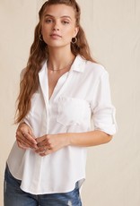 Bella Dahl split back button down white