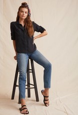 Bella Dahl split back button down vintage black