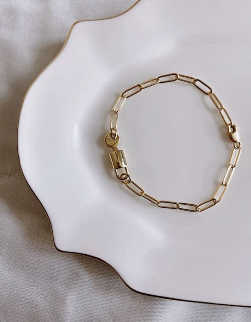 PADLOCK BRACELET - GOLD